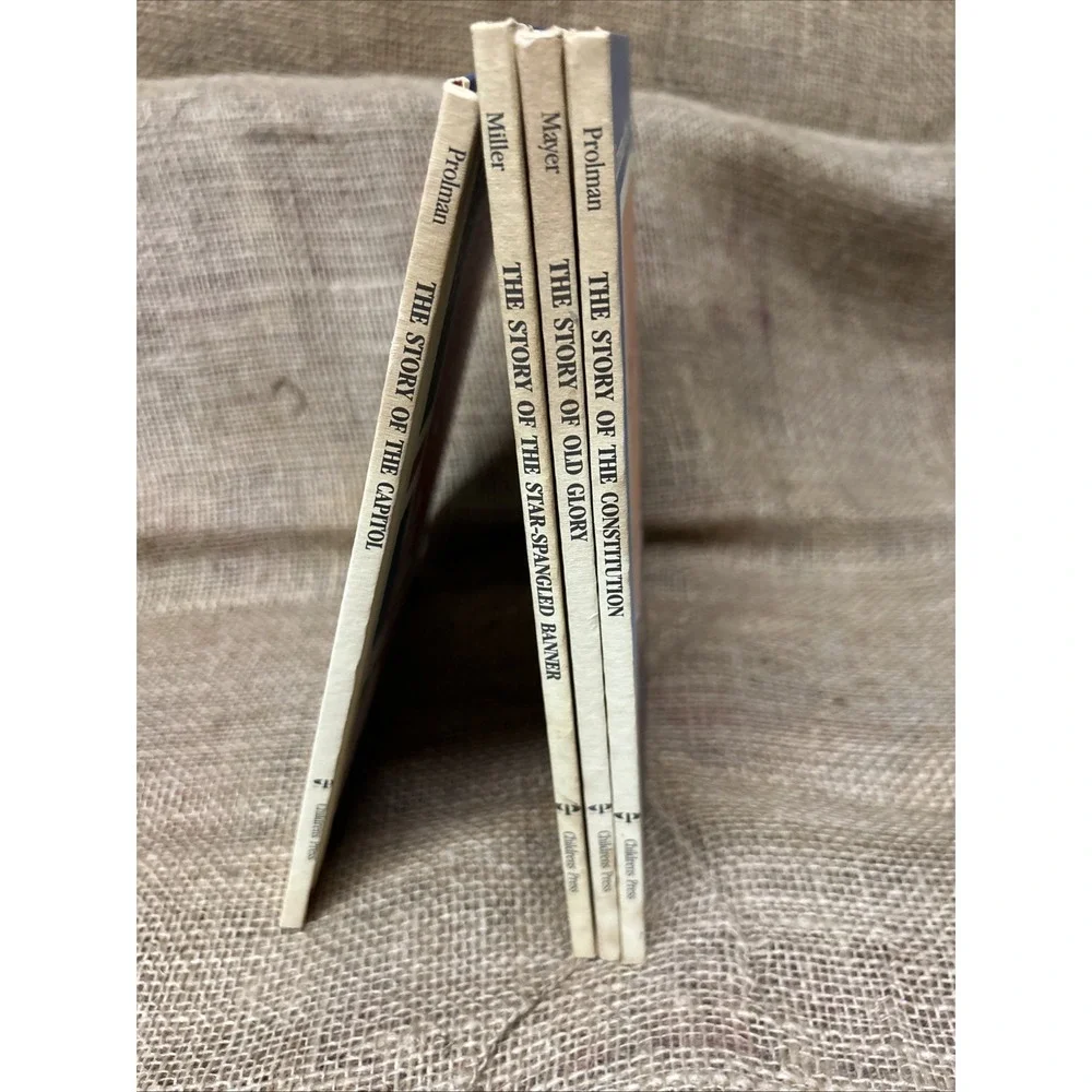 Vintage Childrens Press History Cornerstones of Freedom 4 Books Hardcover 60 70s